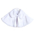 Sweet Kids Little Girls White Satin Tie Collared Elegant Faux Fur Cape 2-6 - SophiasStyle.com